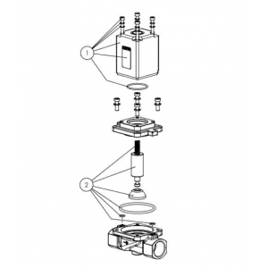Direct-acting 2/2 way plunger valve, Type 0283