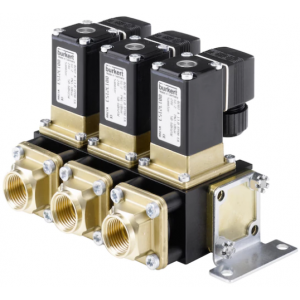 2/2 way solenoid valve stackable for neutral media, Type 0287