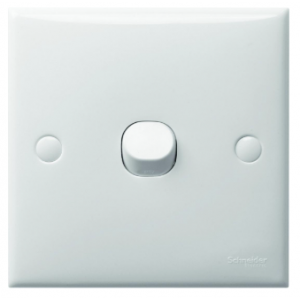 Schneider Electric - S-Classic - 1-way switch - 1 gang - white, E31_1_2AR_WE