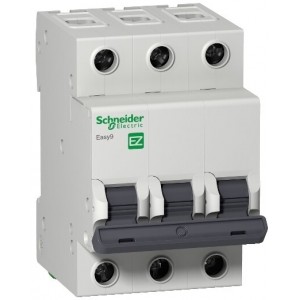 Schneider Electric - Electrical protection and control, Miniature circuit breaker, Easy9, 3P, 32 A, C curve, 6000 A, EZ9F56332