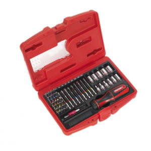 Sealey - Fine Tooth Ratchet Screwdriver & Accessory Set 51pc, AK64903 ***IN STOCK***