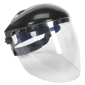 Sealey - Deluxe Browguard with Aspherical Polycarbonate Full Face Shield, SSP78