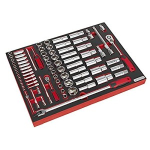 Sealey - Tool Tray with Socket Set 79pc 1/4" & 1/2"Sq Drive, TBTP01 ***IN STOCK***