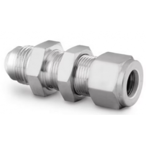 Swagelok - Tube Fittings and Adapters, Bulkheads, Stainless Steel Swagelok Tube Fitting, Bulkhead Union, 3/8 in. Tube OD x 3/8 in. AN Tube Flare, SS-600-61-6AN