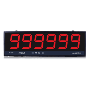Multispan - Programmable Counters, Jumbo Display Counter, 6 digit 4 inch height bright red display, PC6006 (single side)