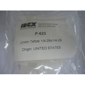 IDEX, UPCHURCH, P-623, UNION, STANDARD, LOW PRESSURE, 1/4-28, TEFZEL (ETFE), NATURAL