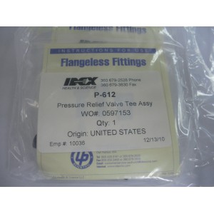 IDEX, UPCHURCH, P-612,VALVE, PRESSURE RELIEF TEE WITH P-201/P-200 FITTINGS, FOR 1/16 IN OD, 1/4-28