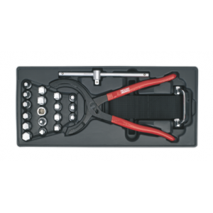 Sealey - Tool Tray with Oil Filter Wrench, Pliers & Drain Plug Set 21pc, TBT28 ***IN STOCK***