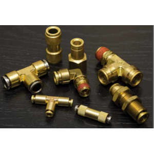 Alkon - Metric brass push-in industrial fittings, Series MAQ